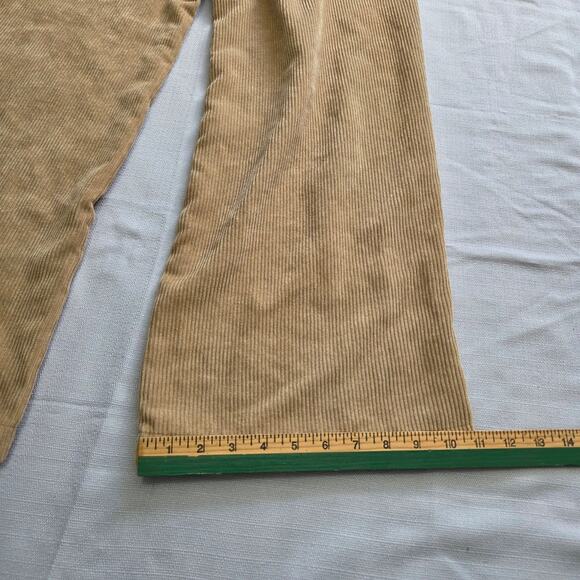 Shein High Waisted Tan Wide Leg Corduroy Pants Woman's Size M (28 x 29 1/2) - Picture 4 of 5